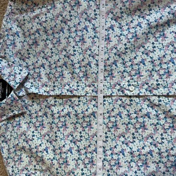 Bonobos White Casual Button Down Shirt with Floral Design - Picture 4 of 6